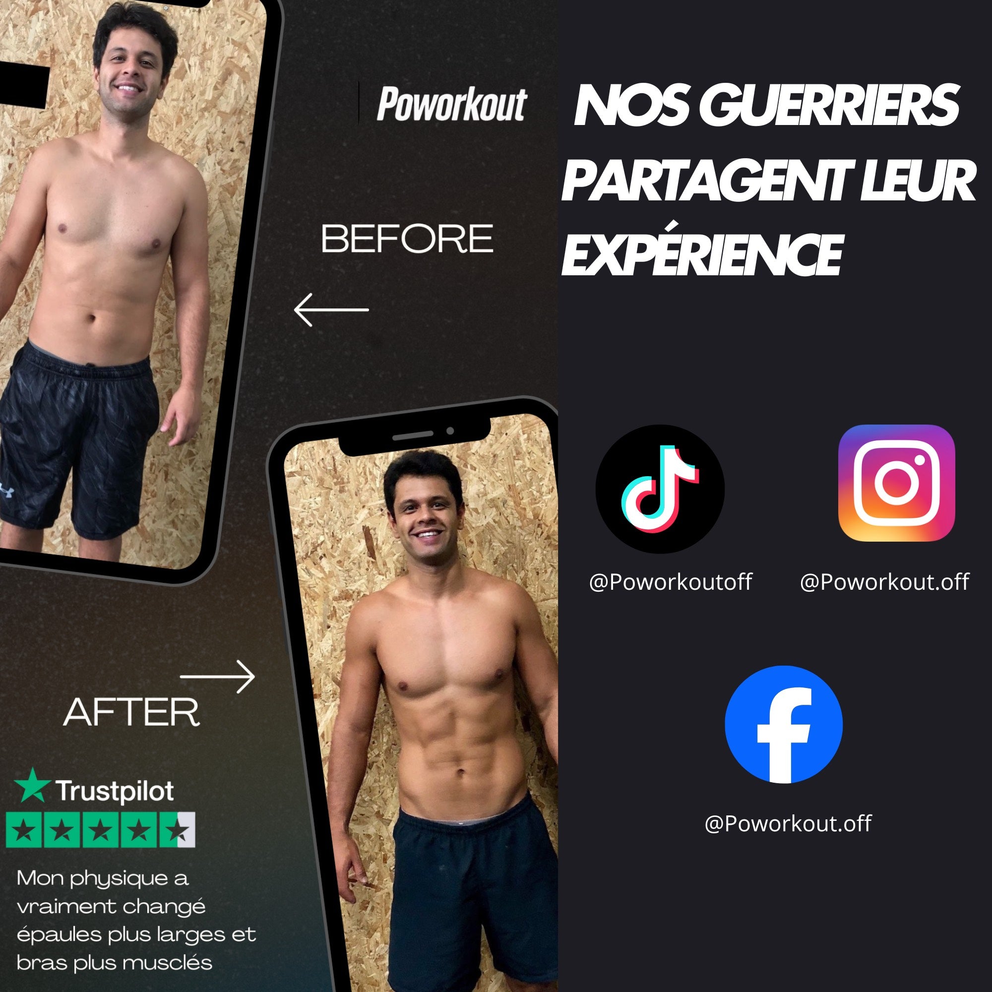 Poworkout Barre 2 en 1