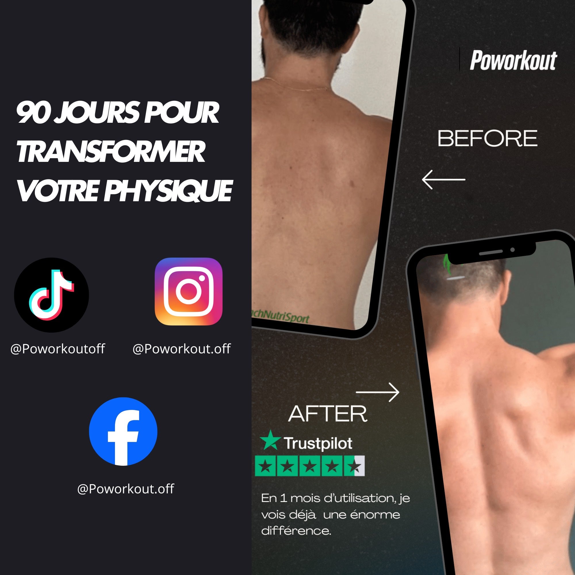Poworkout Barre 2 en 1