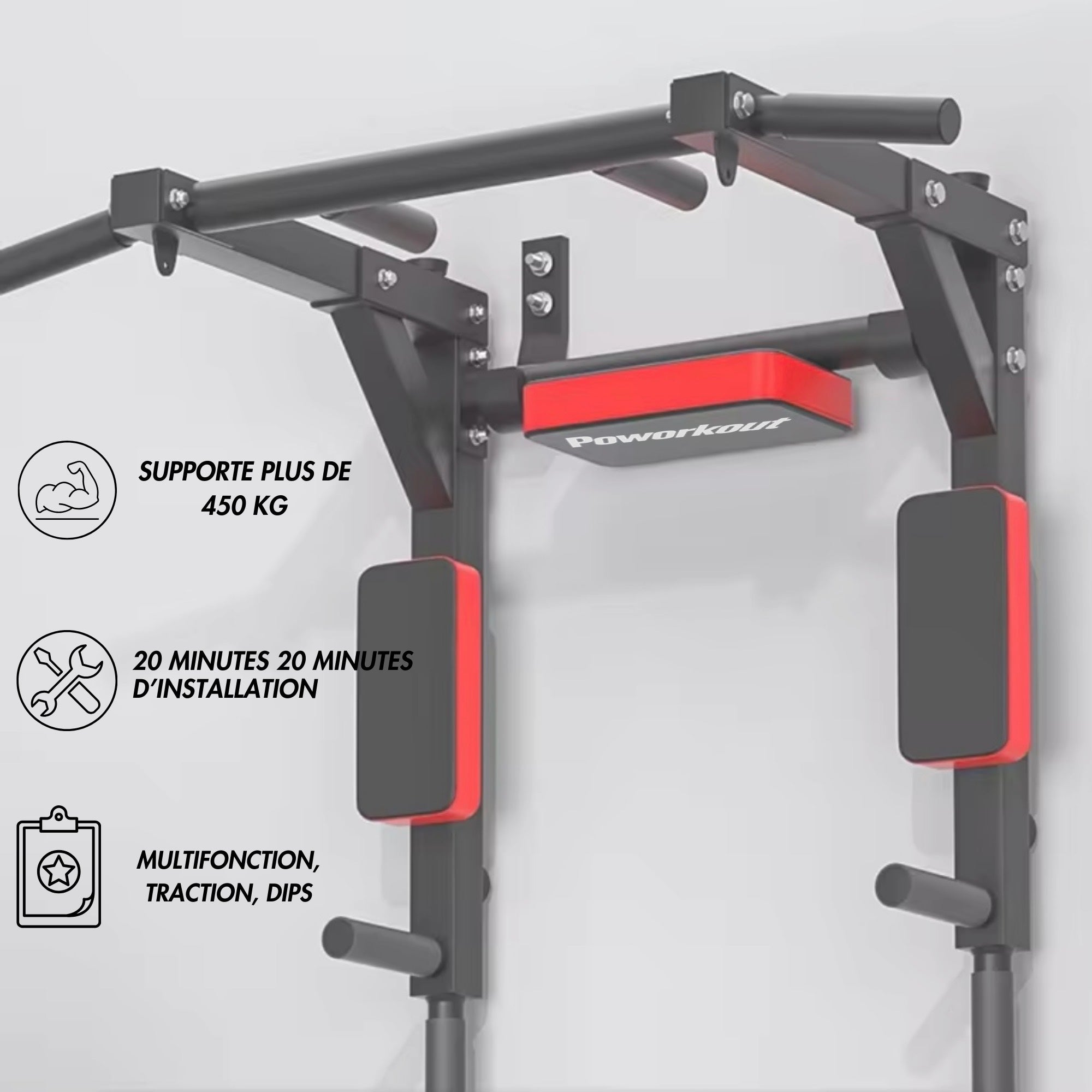 Poworkout Barre 2 en 1