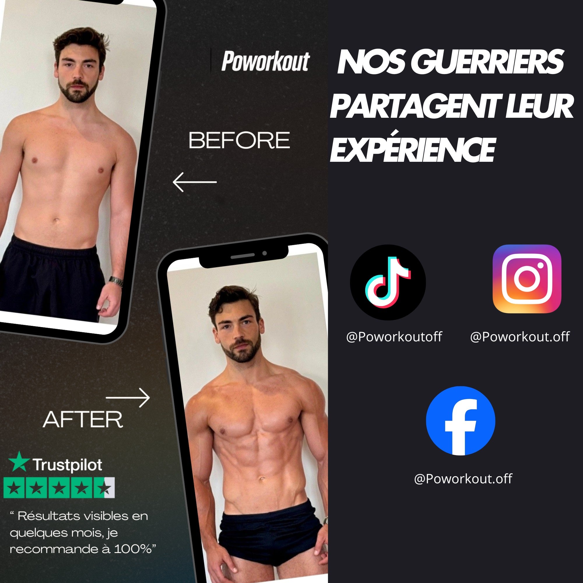 Poworkout Barre 2 en 1