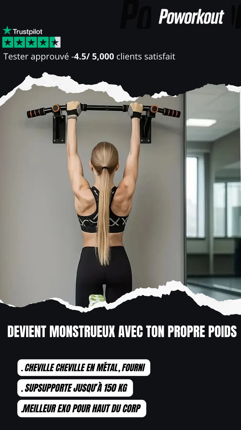 Poworkout barre de traction