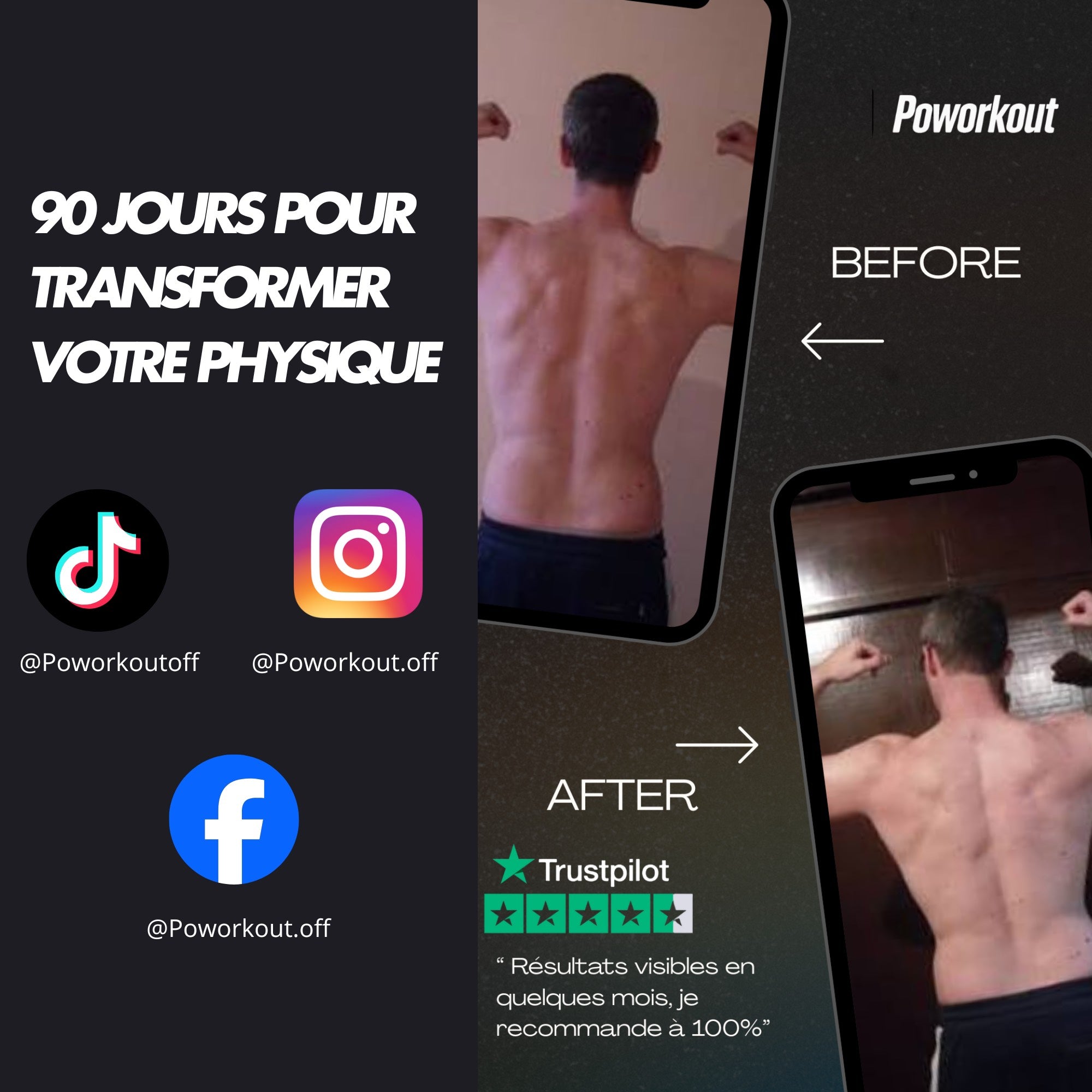 Poworkout Barre 2 en 1