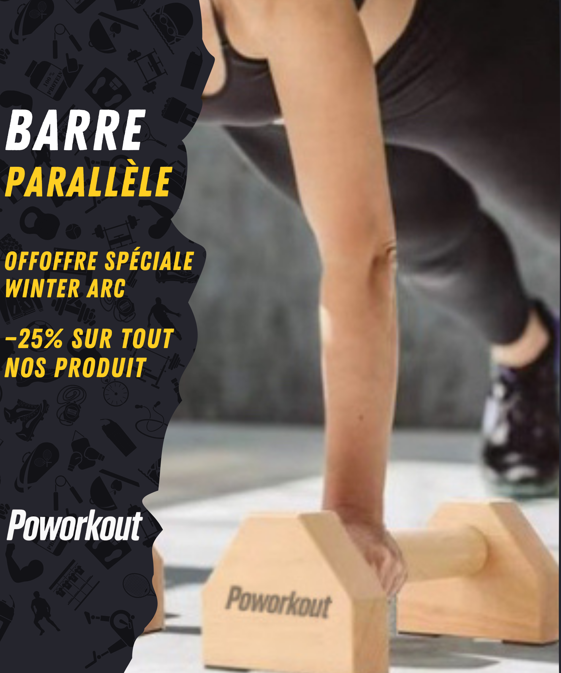 Parallèle push up Poworkout